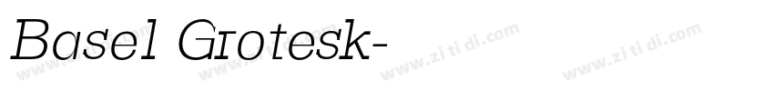 Basel Grotesk字体转换